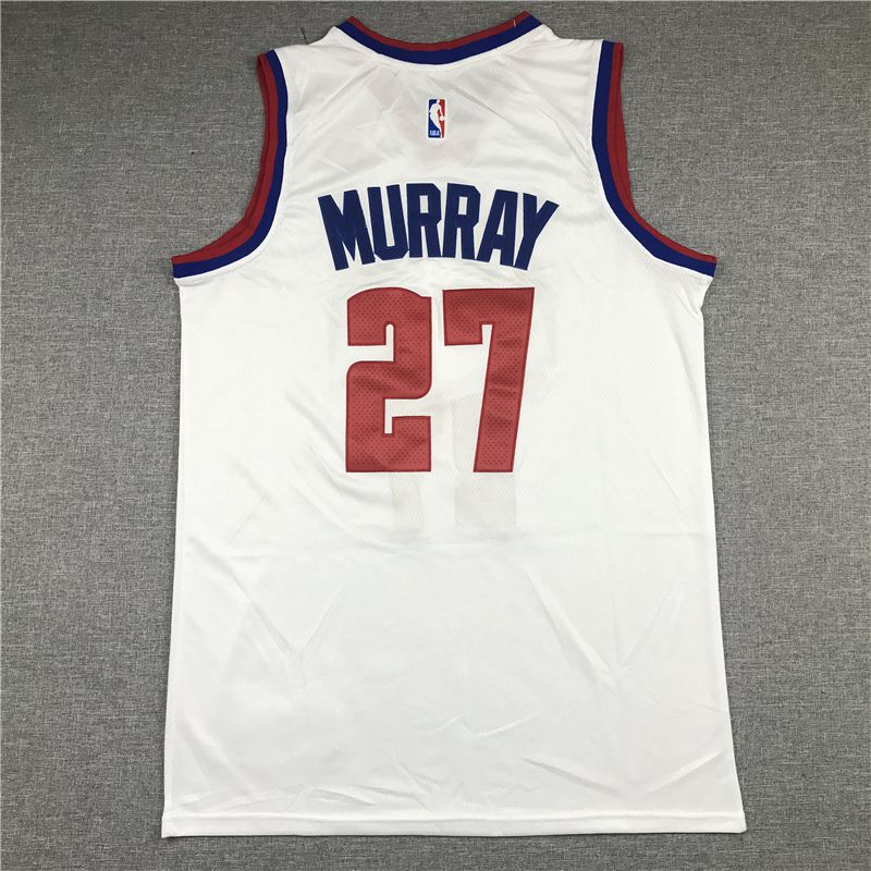 Men Denver Nuggets 27 Murray White 2021 Nike Playoff bonus NBA Jersey